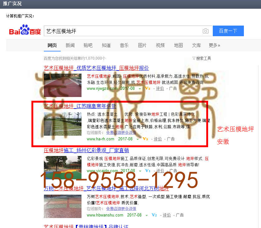 苏州竞价网站托管优化推广公司，菜根谭网络科技有限公司查询瑞皇关键词排名8月28日推广实况案例（2）